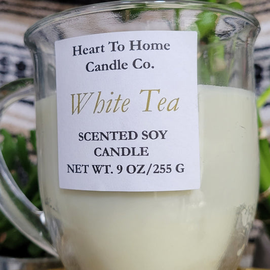 White Tea Scented Soy Candle