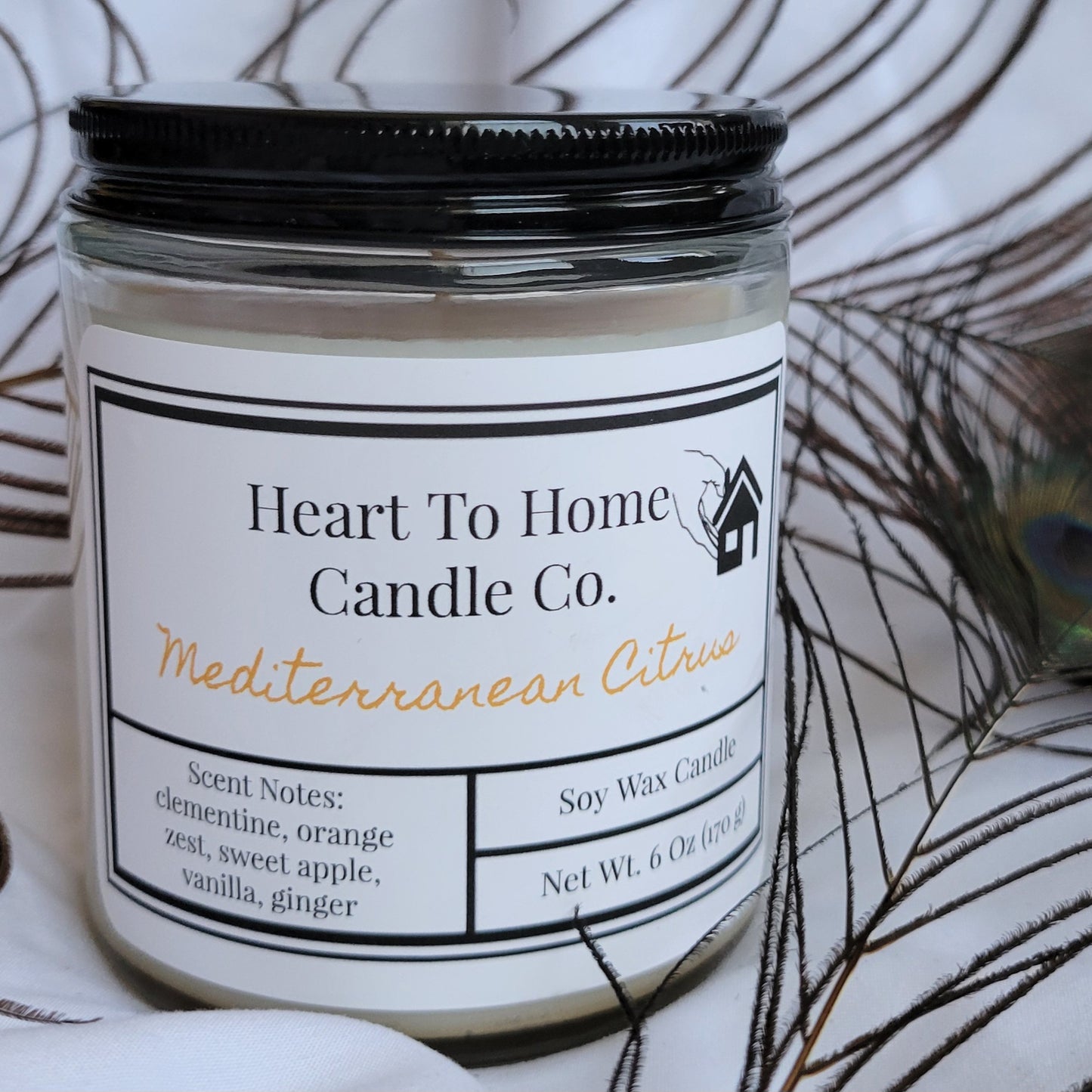 Mediterranean Citrus Scented Soy Candle