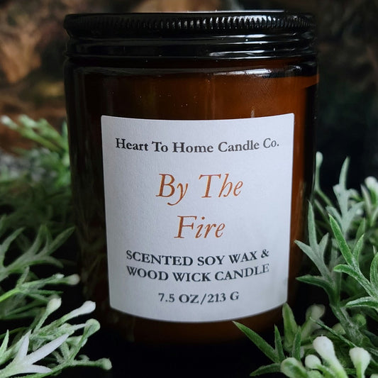 By The Fire Scented Soy & Wood Wick Candle